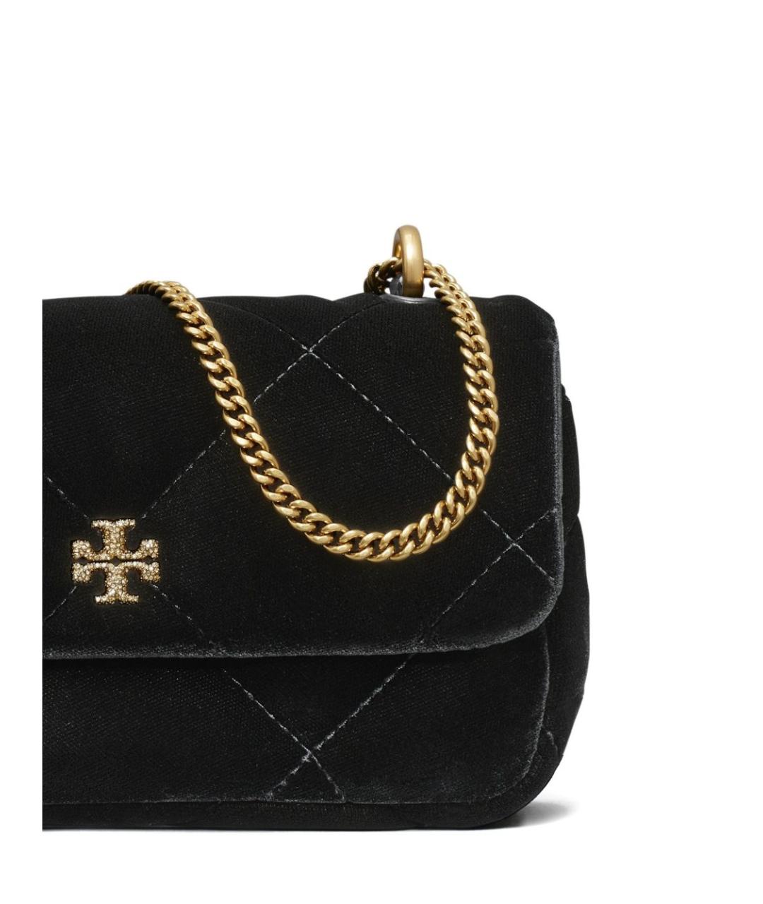 TORY BURCH Черная кожаная сумка через плечо, фото 4