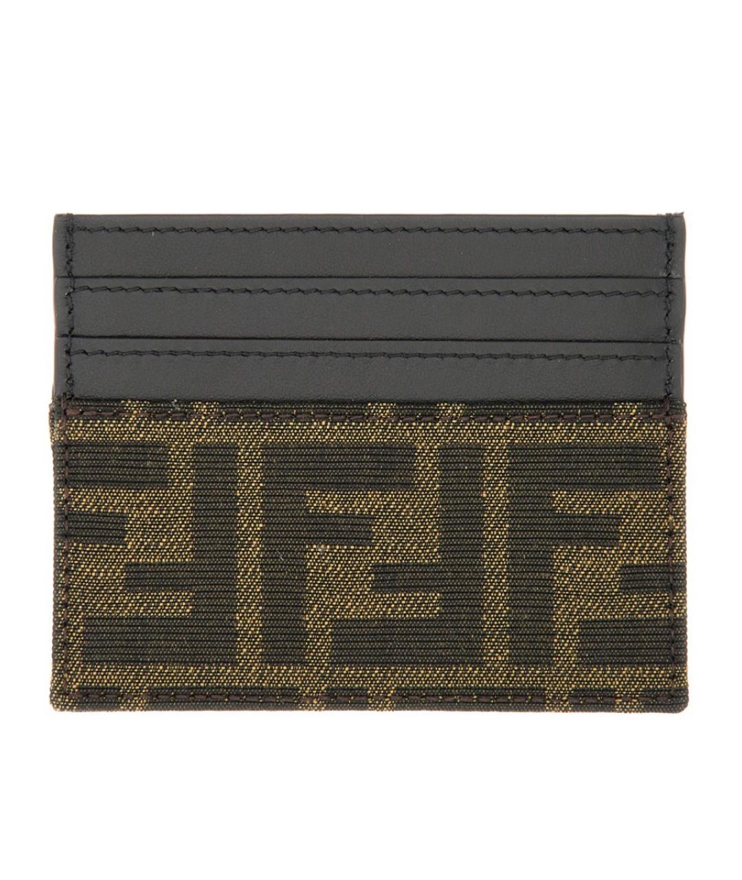 FENDI Коричневый кожаный кардхолдер, фото 4