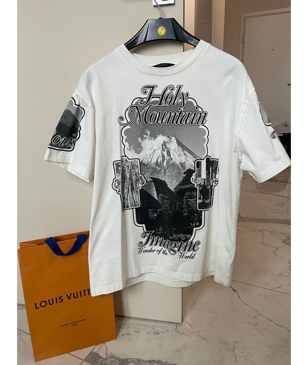 LOUIS VUITTON PRE-OWNED Белая хлопковая футболка, фото 9