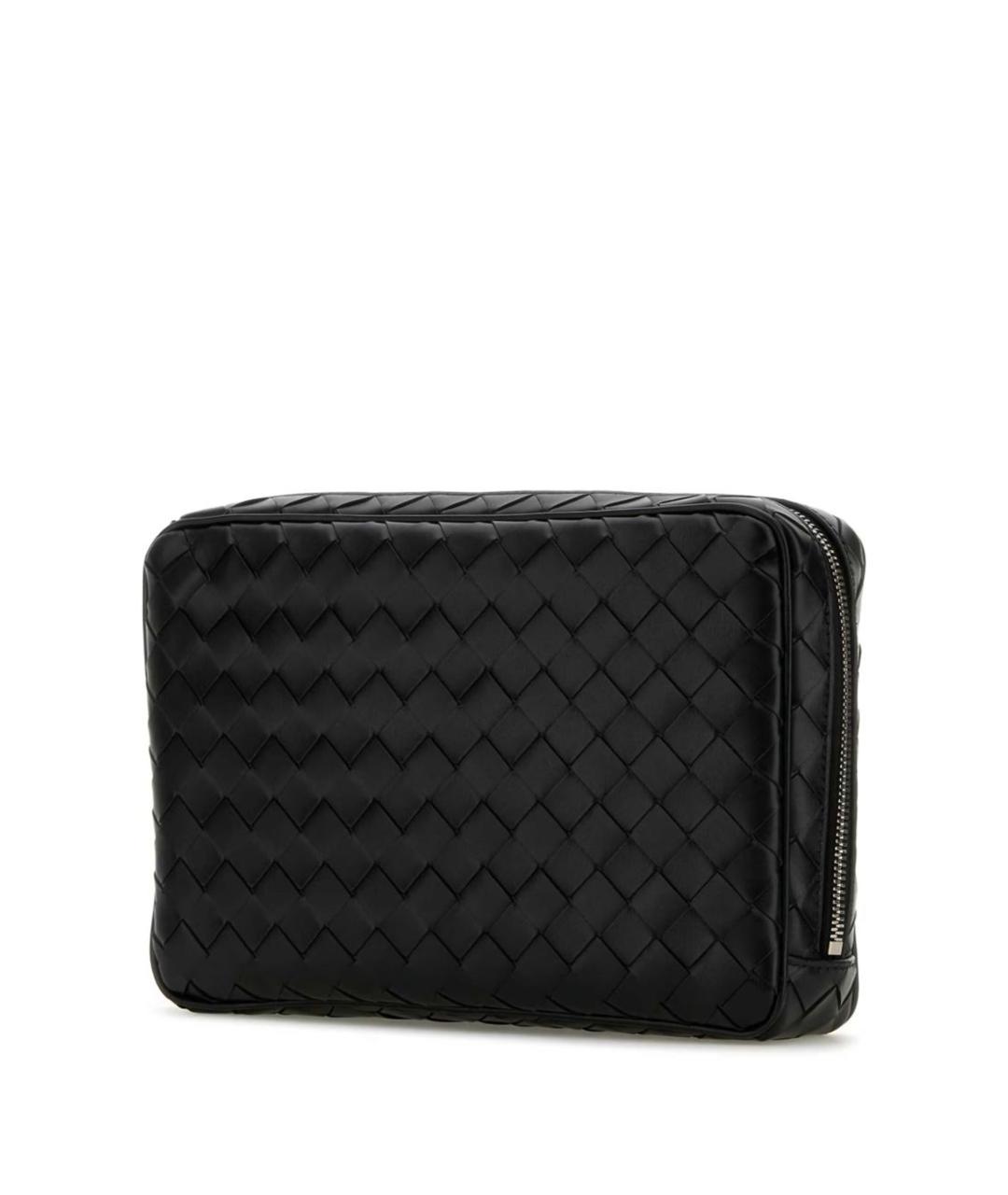 BOTTEGA VENETA Черный кожаный кошелек, фото 2