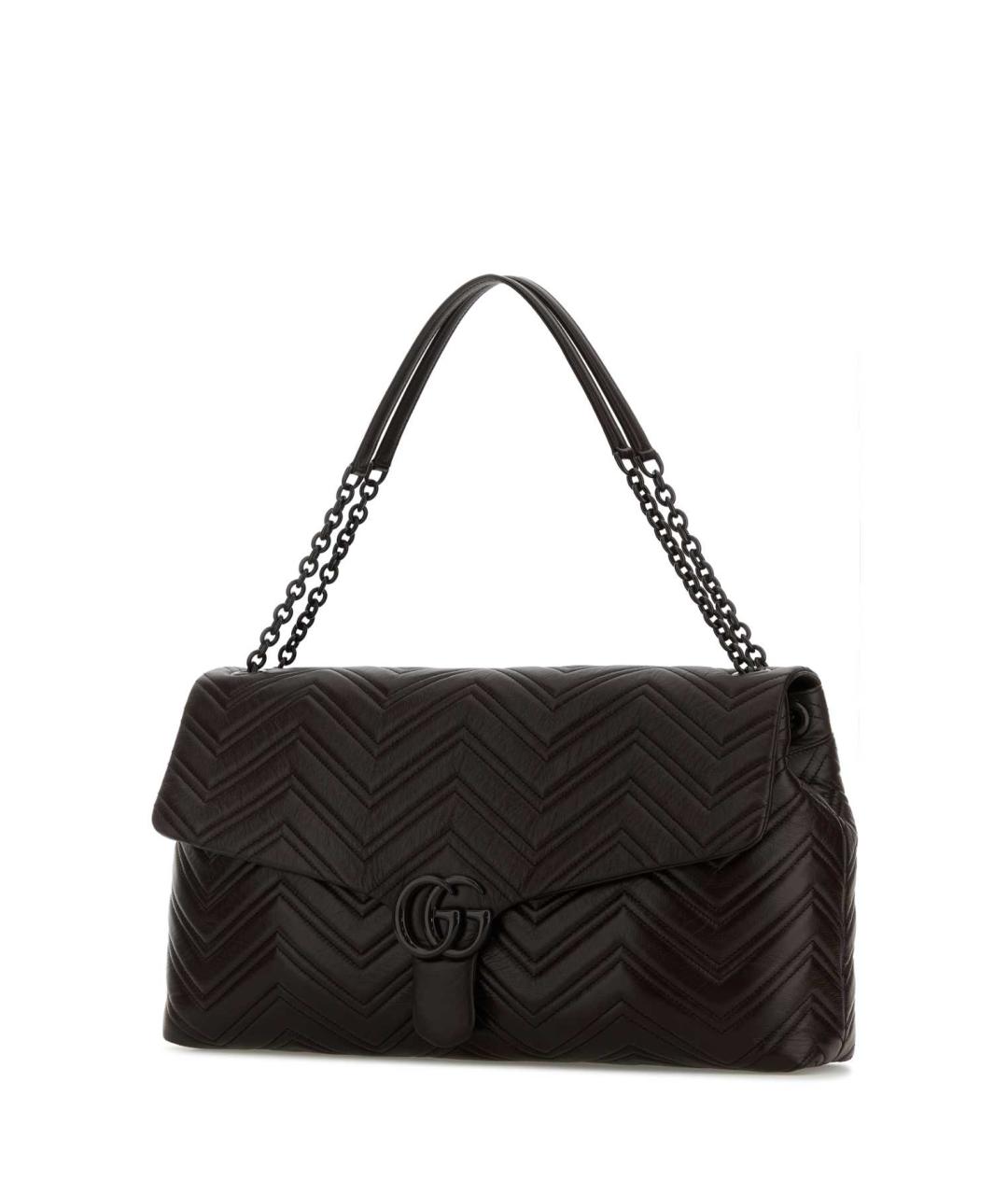 GUCCI Коричневая кожаная сумка с короткими ручками, фото 2