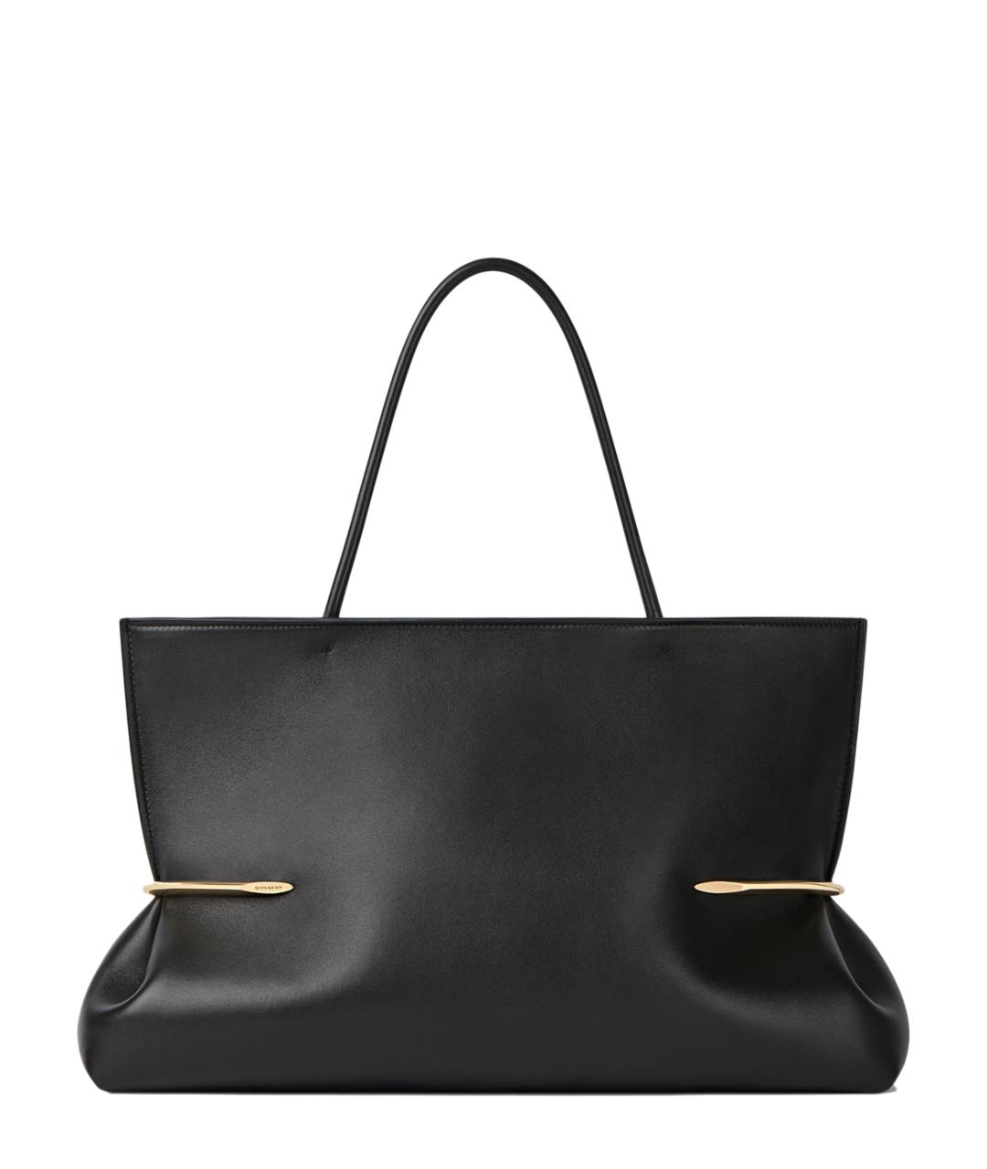 GIVENCHY Черная кожаная сумка тоут, фото 1