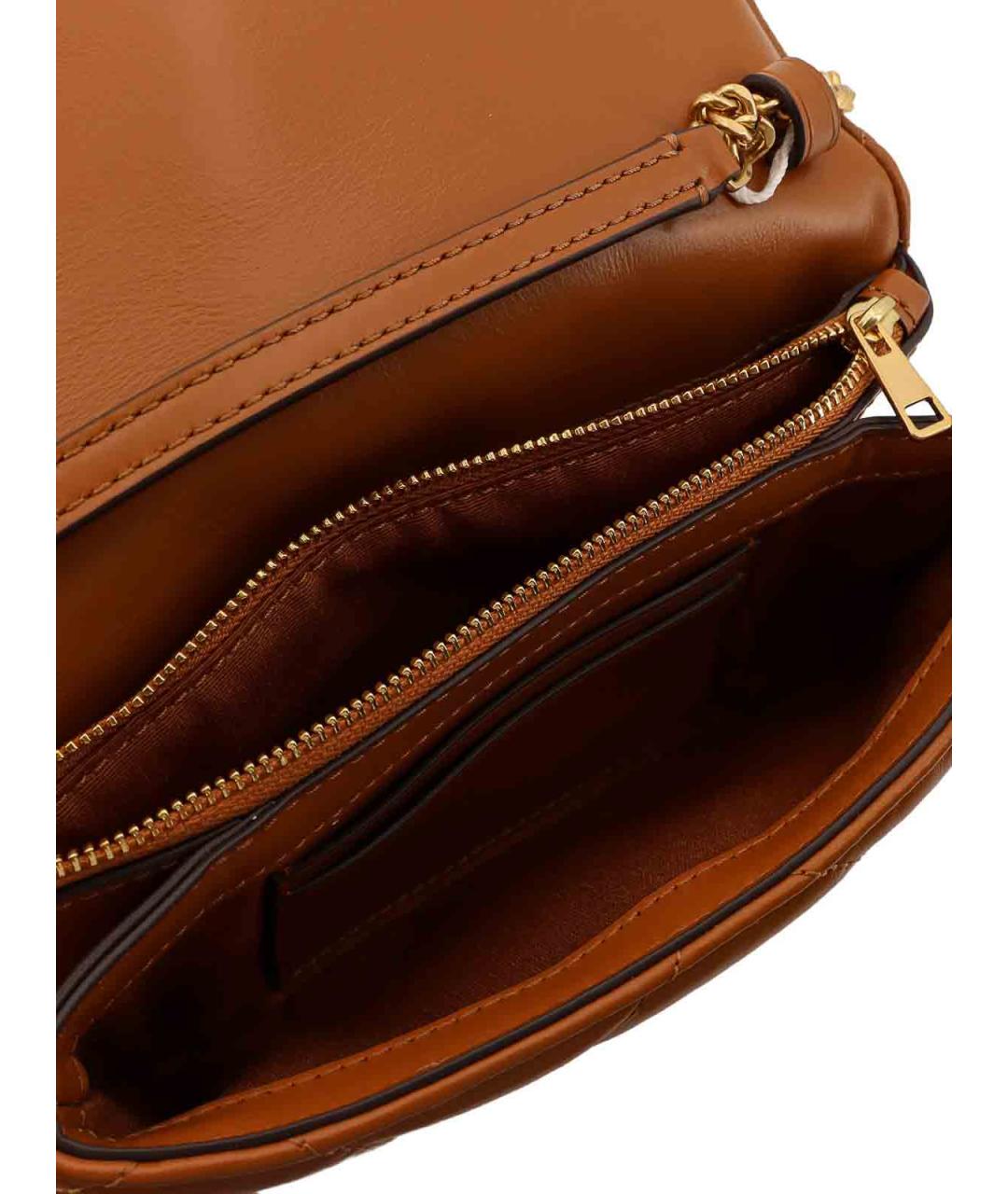TORY BURCH Коричневая кожаная сумка через плечо, фото 4