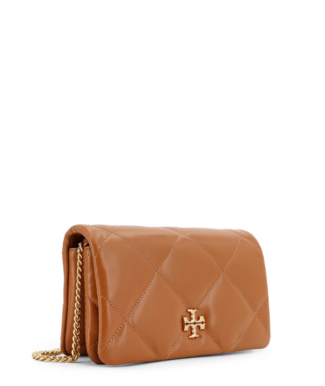 TORY BURCH Коричневая кожаная сумка через плечо, фото 3