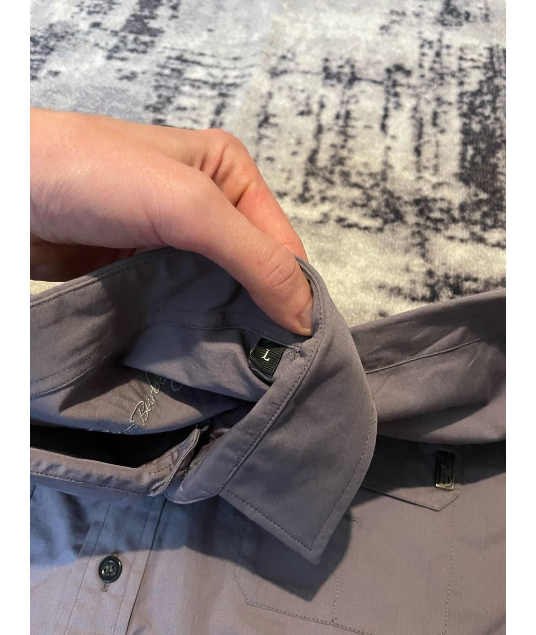 BURBERRY Антрацитовая хлопковая классическая рубашка, фото 6
