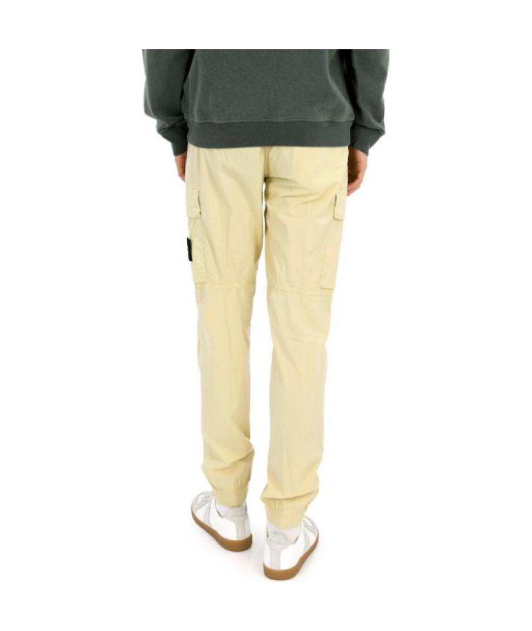 STONE ISLAND Бежевые повседневные брюки, фото 2