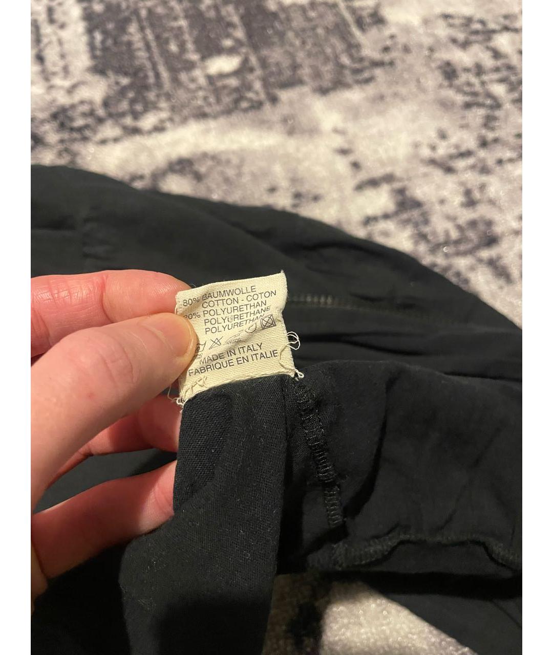 JIL SANDER Черный хлопковый кардиган, фото 6