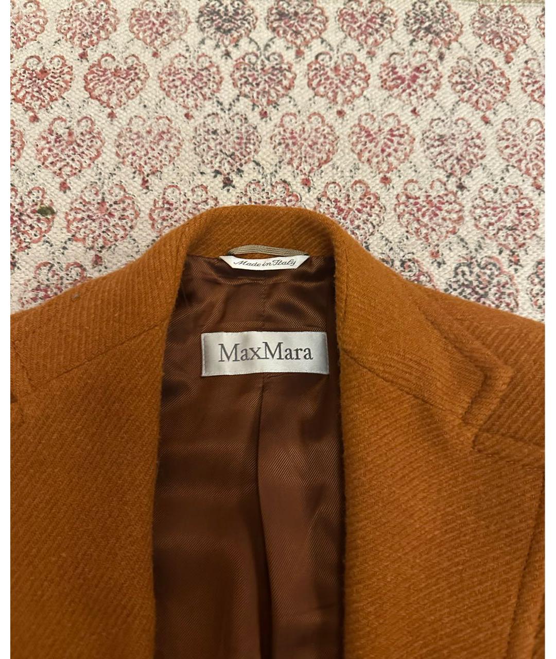 MAX MARA Оранжевый жакет/пиджак, фото 3