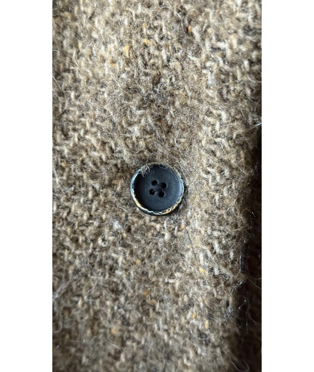 UMA WANG Бежевое шерстяное пальто, фото 4