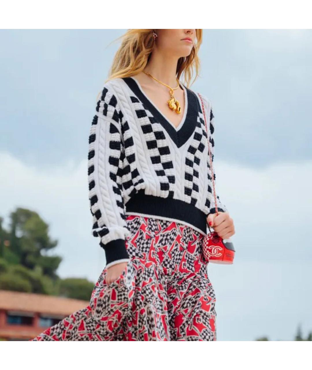 CHANEL Белый джемпер / свитер, фото 4