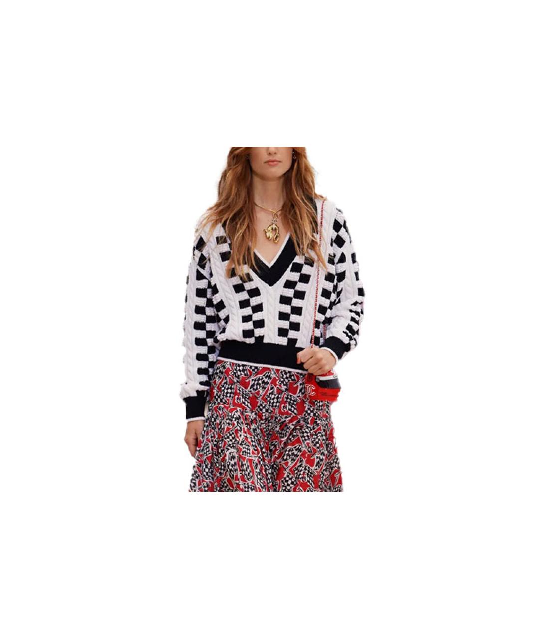 CHANEL Белый джемпер / свитер, фото 5