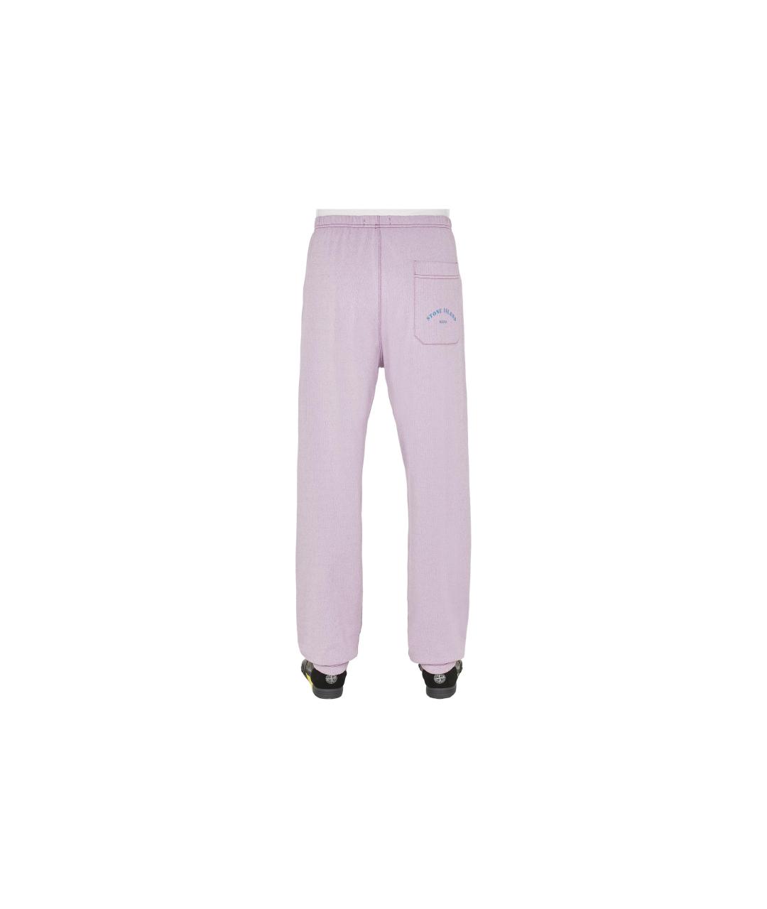 STONE ISLAND Фиолетовые повседневные брюки, фото 2