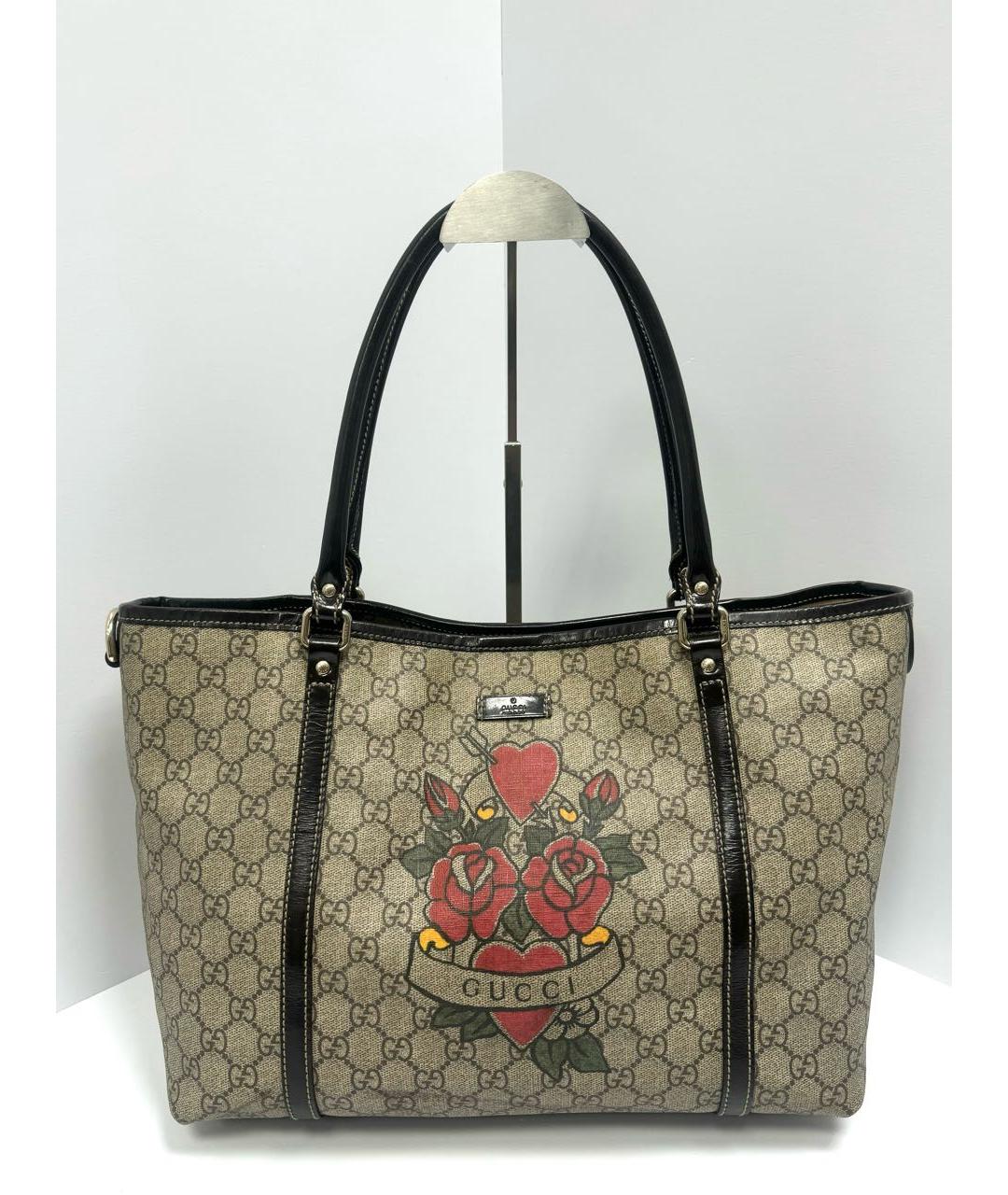 GUCCI Бежевая сумка тоут, фото 7