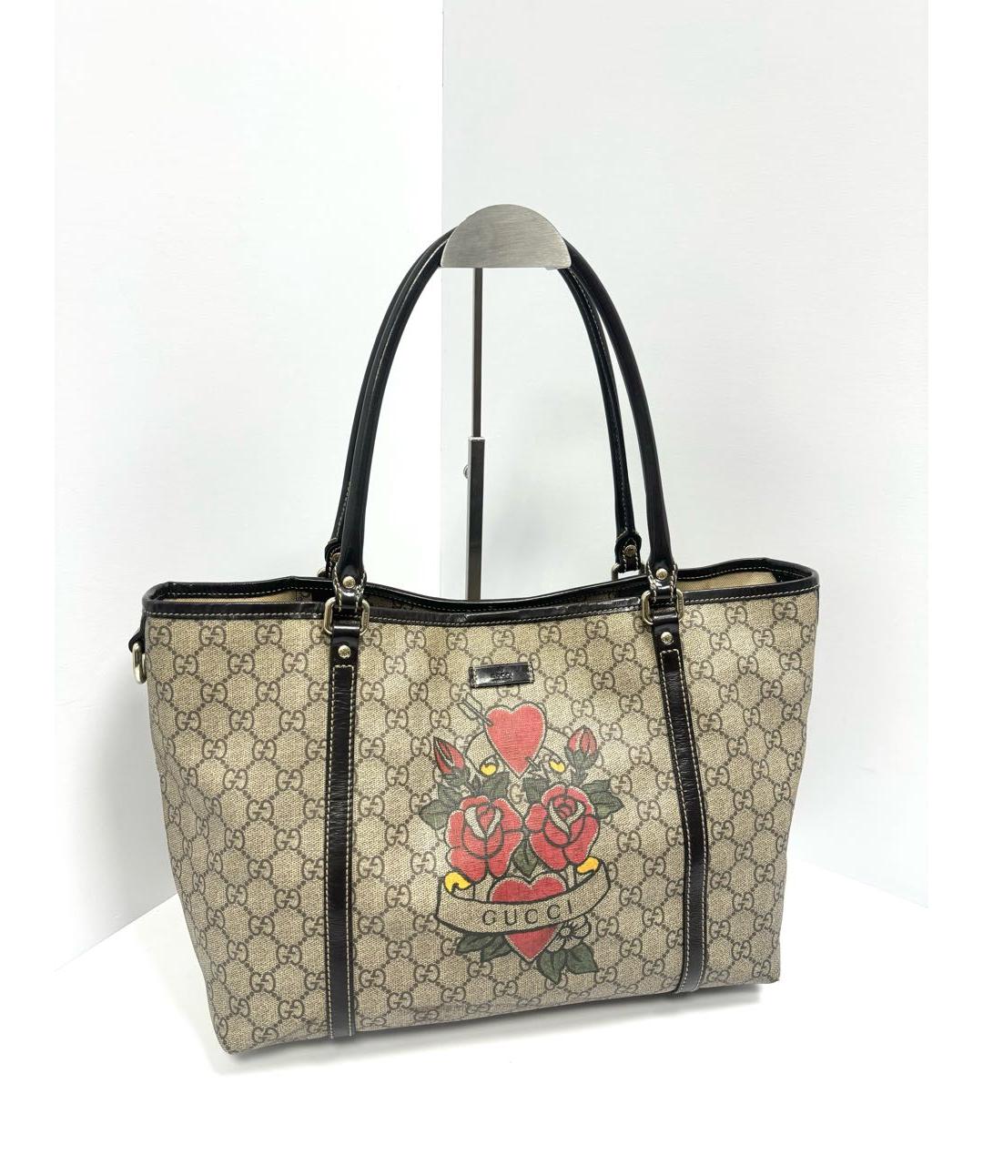 GUCCI Бежевая сумка тоут, фото 2