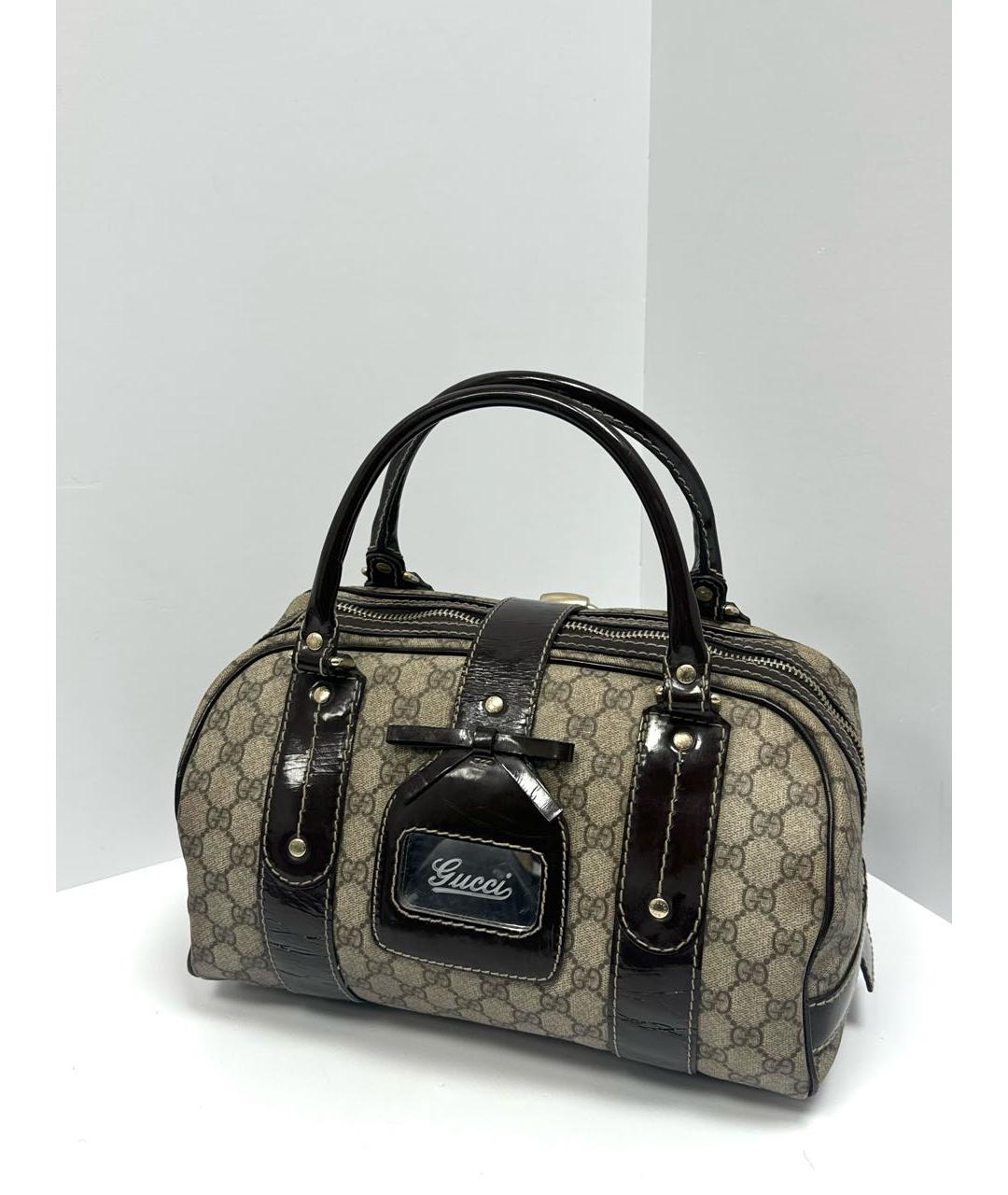 GUCCI Бежевая сумка с короткими ручками, фото 2