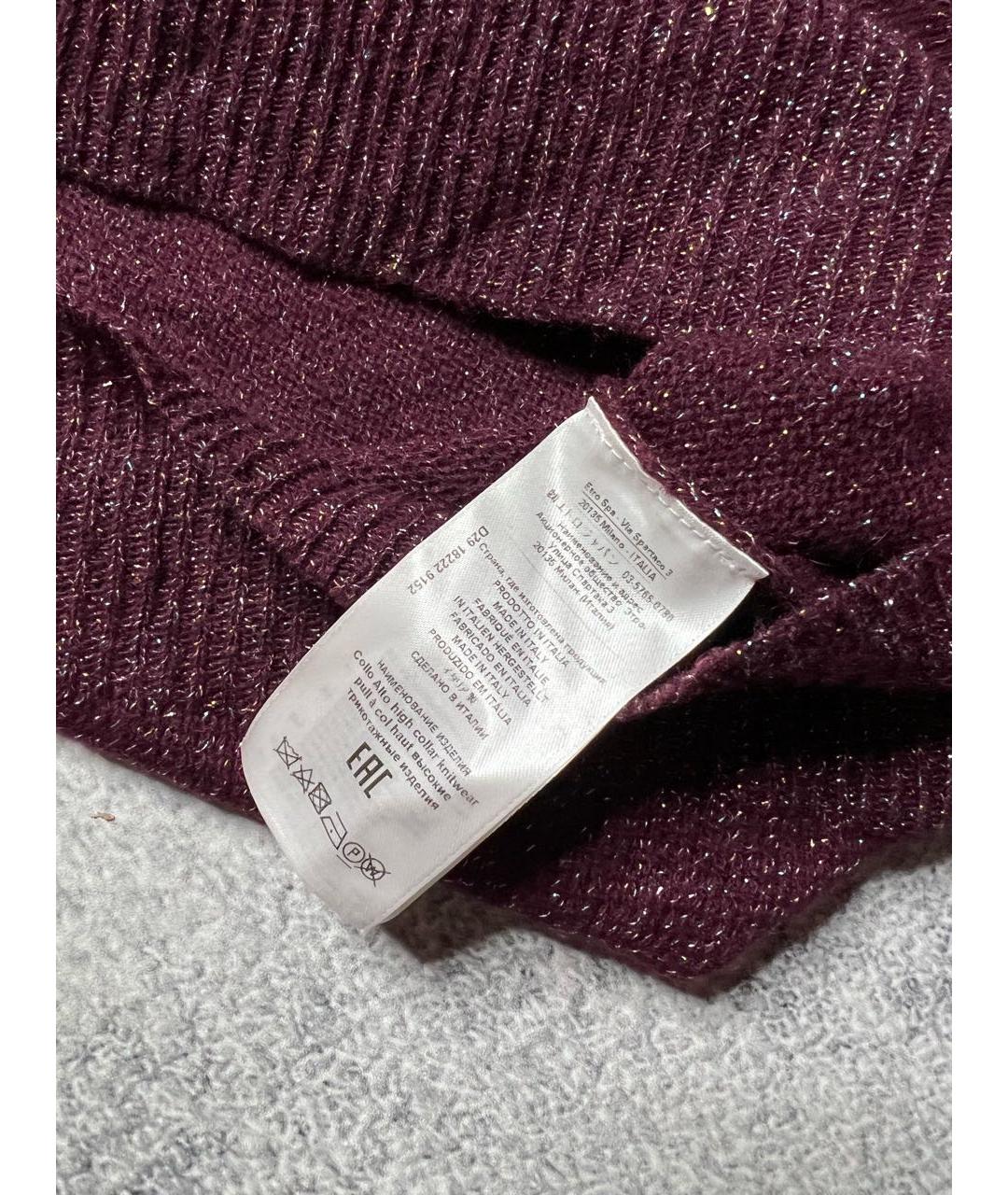 ETRO Бордовая водолазка, фото 5