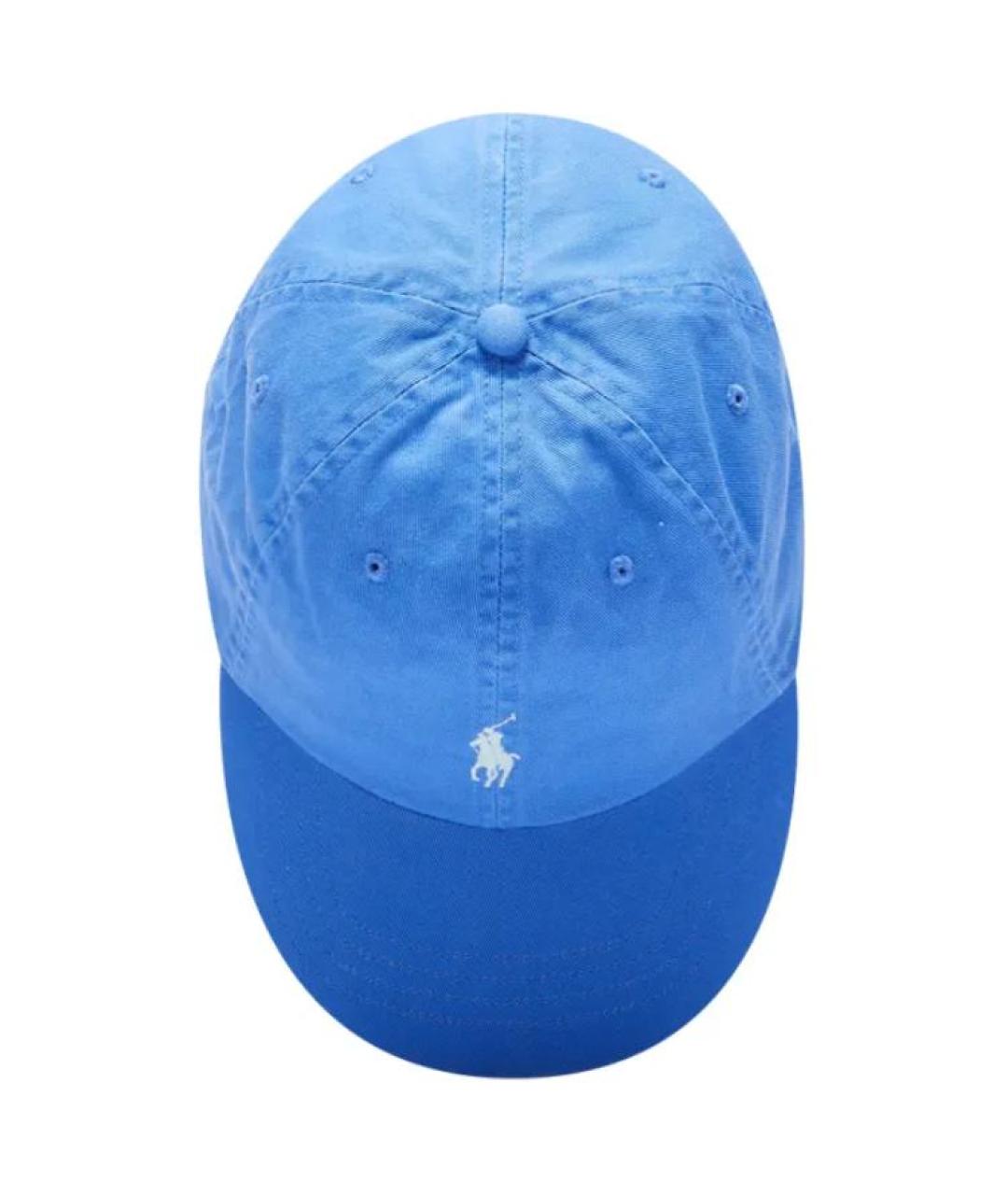 POLO RALPH LAUREN Синяя хлопковая кепка/бейсболка, фото 2