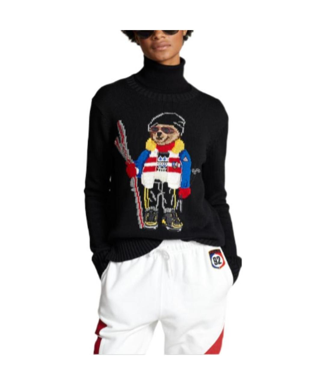 POLO RALPH LAUREN Черный хлопковый джемпер / свитер, фото 3