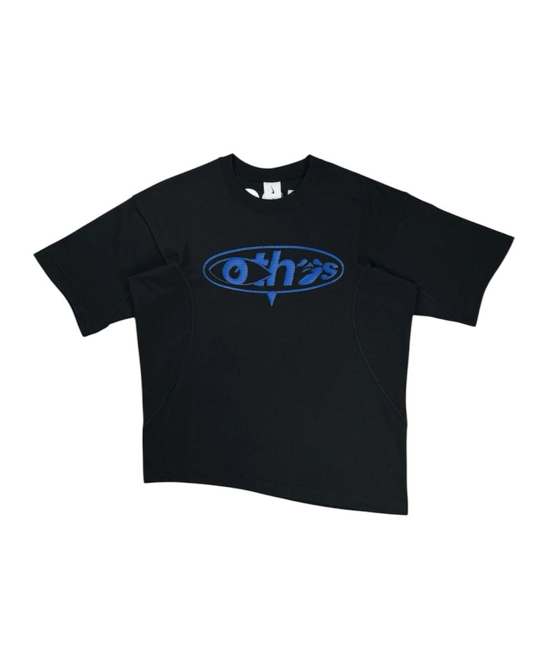 NIKE X OFF-WHITE Черная хлопко-полиэстеровая футболка, фото 1