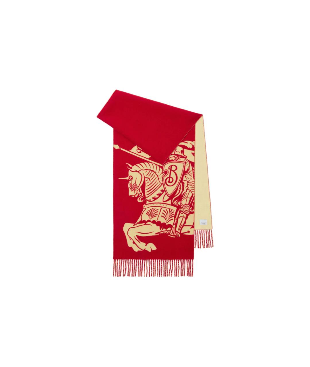 BURBERRY Красный кашемировый шарф, фото 2
