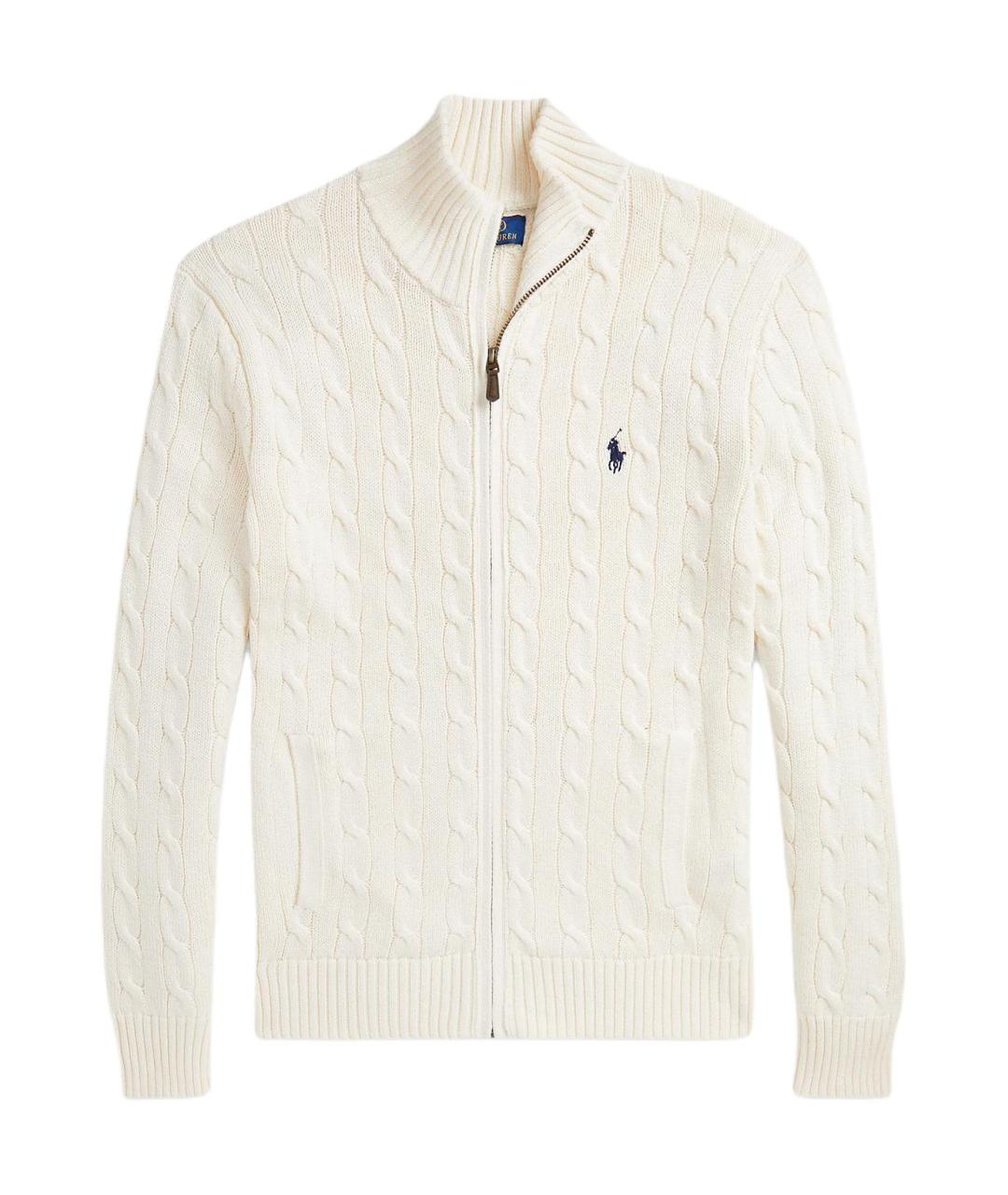 POLO RALPH LAUREN Бежевый хлопковый кардиган, фото 1