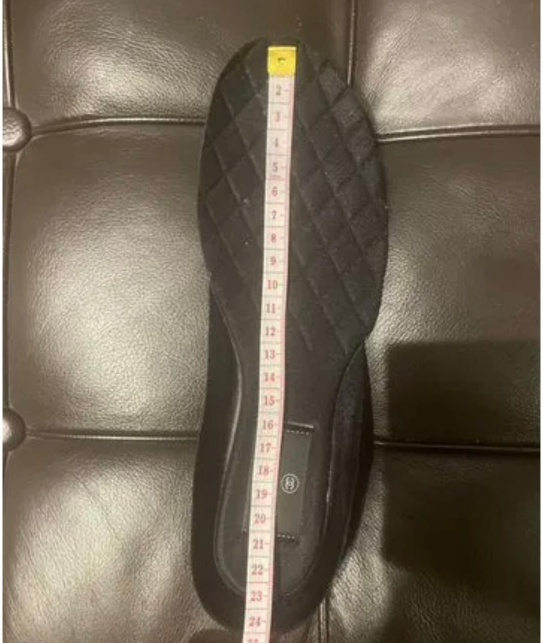 CHANEL Черные текстильные кроссовки, фото 3