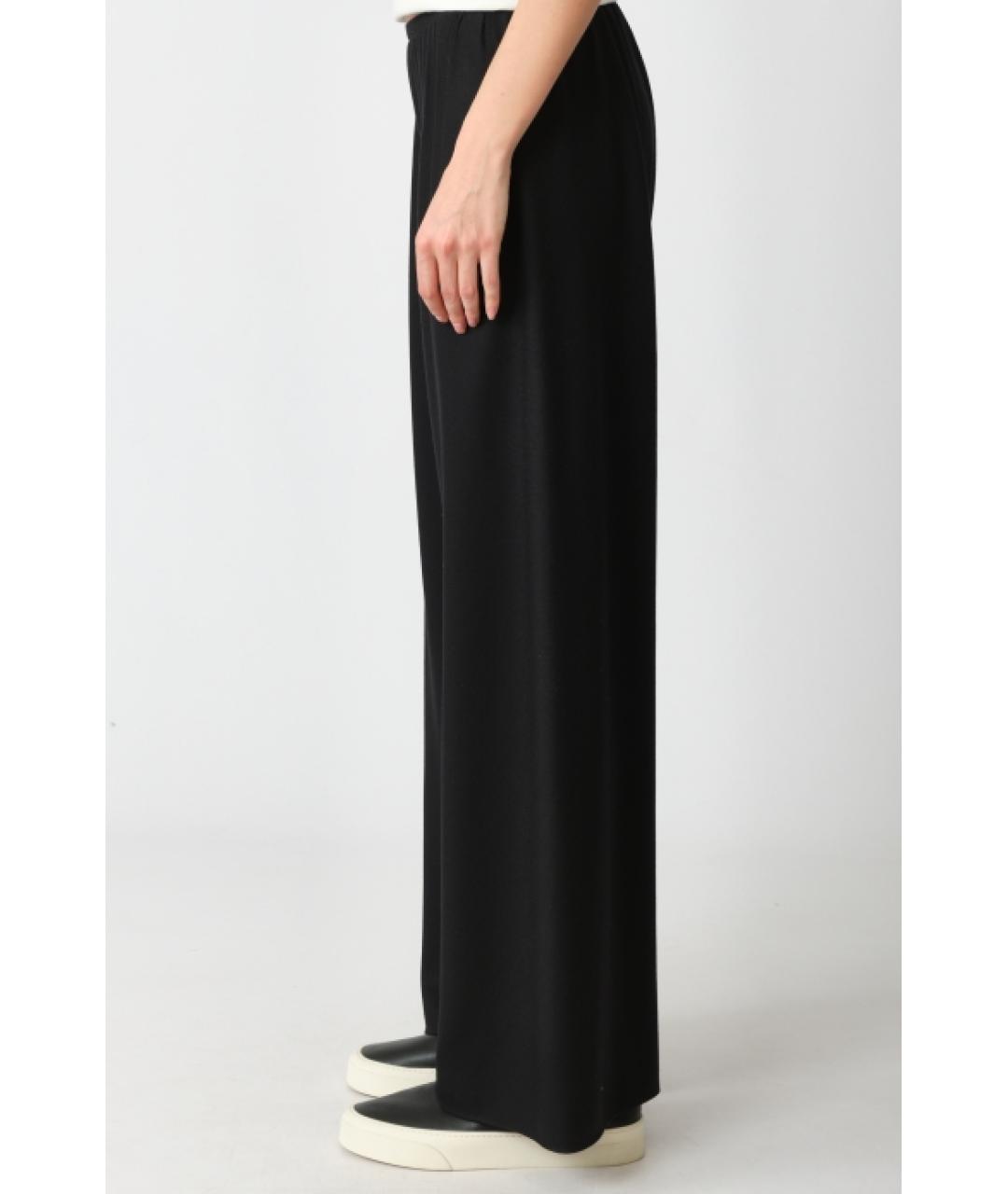 THE ROW Черные шерстяные прямые брюки, фото 2