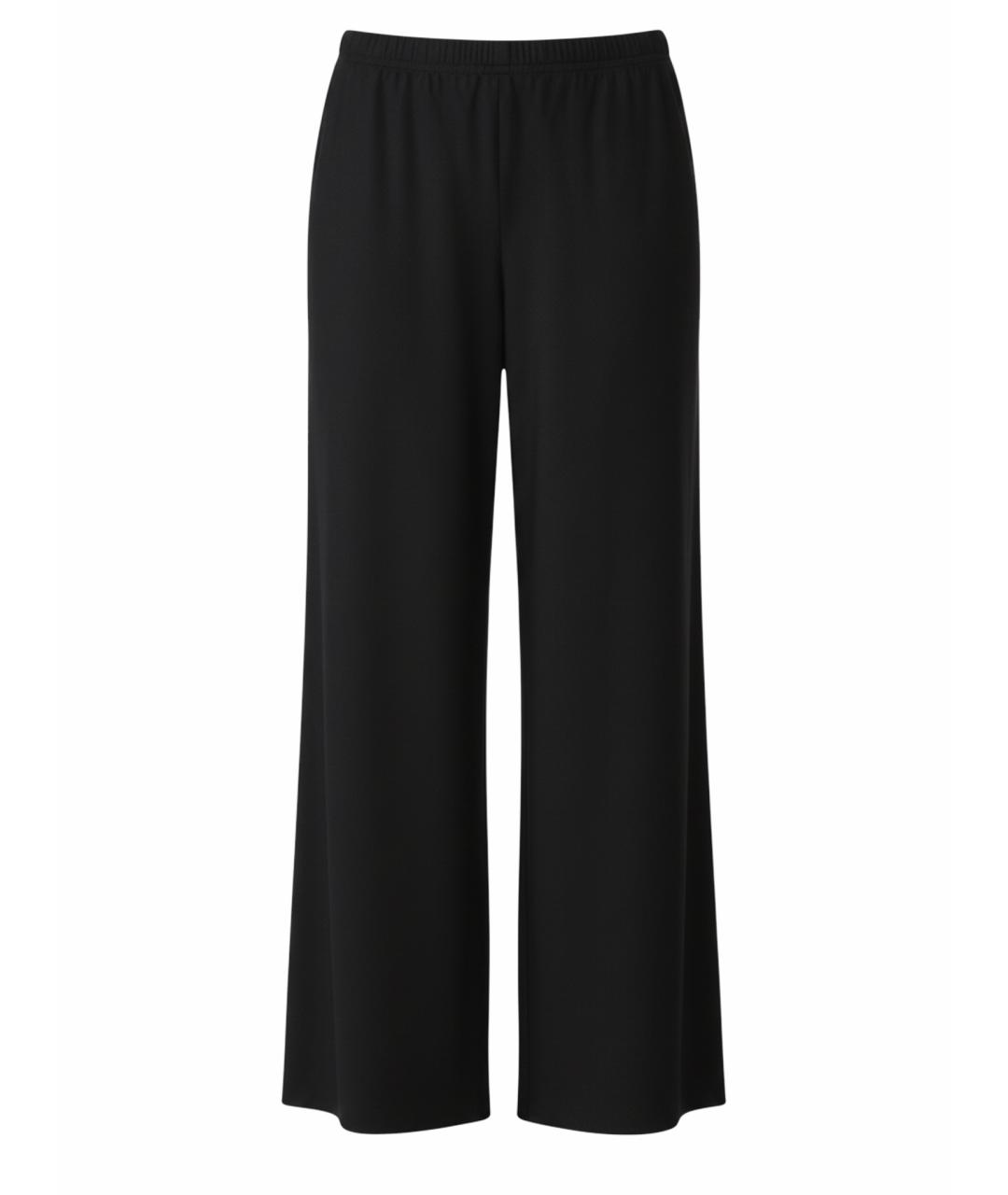 THE ROW Черные шерстяные прямые брюки, фото 1