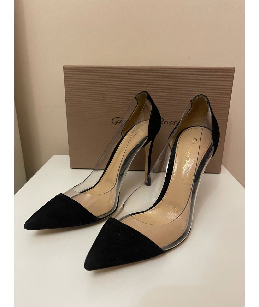GIANVITO ROSSI Черные замшевые туфли, фото 6
