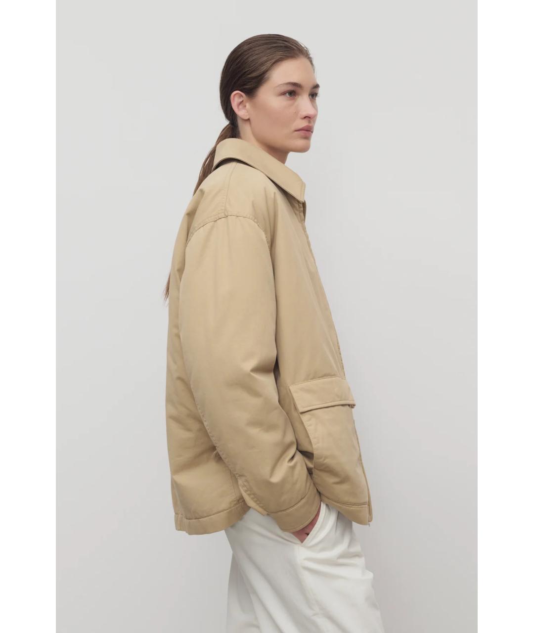 THE ROW Бежевая хлопковая куртка, фото 4
