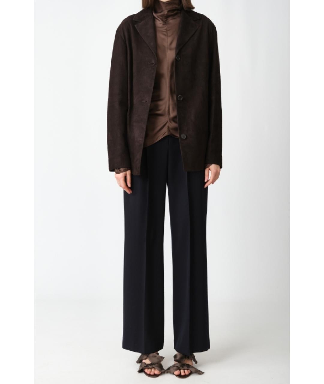 THE ROW Коричневый замшевый жакет/пиджак, фото 2