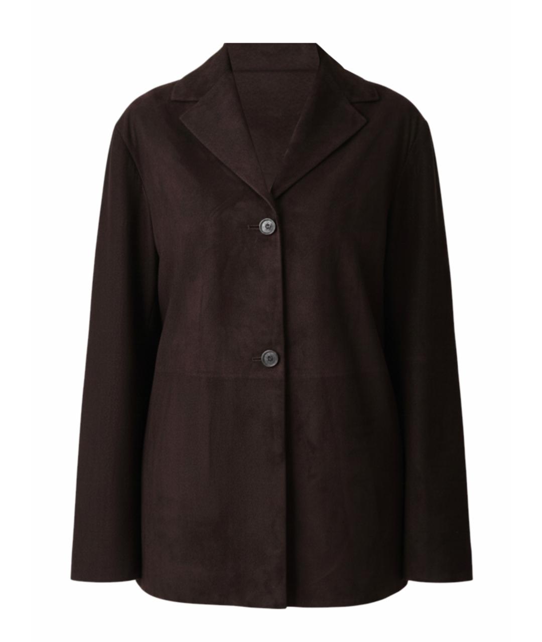 THE ROW Коричневый замшевый жакет/пиджак, фото 1