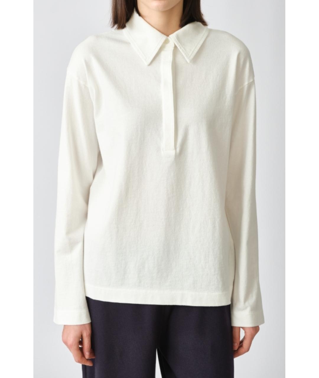 THE ROW Белый хлопковый джемпер / свитер, фото 3