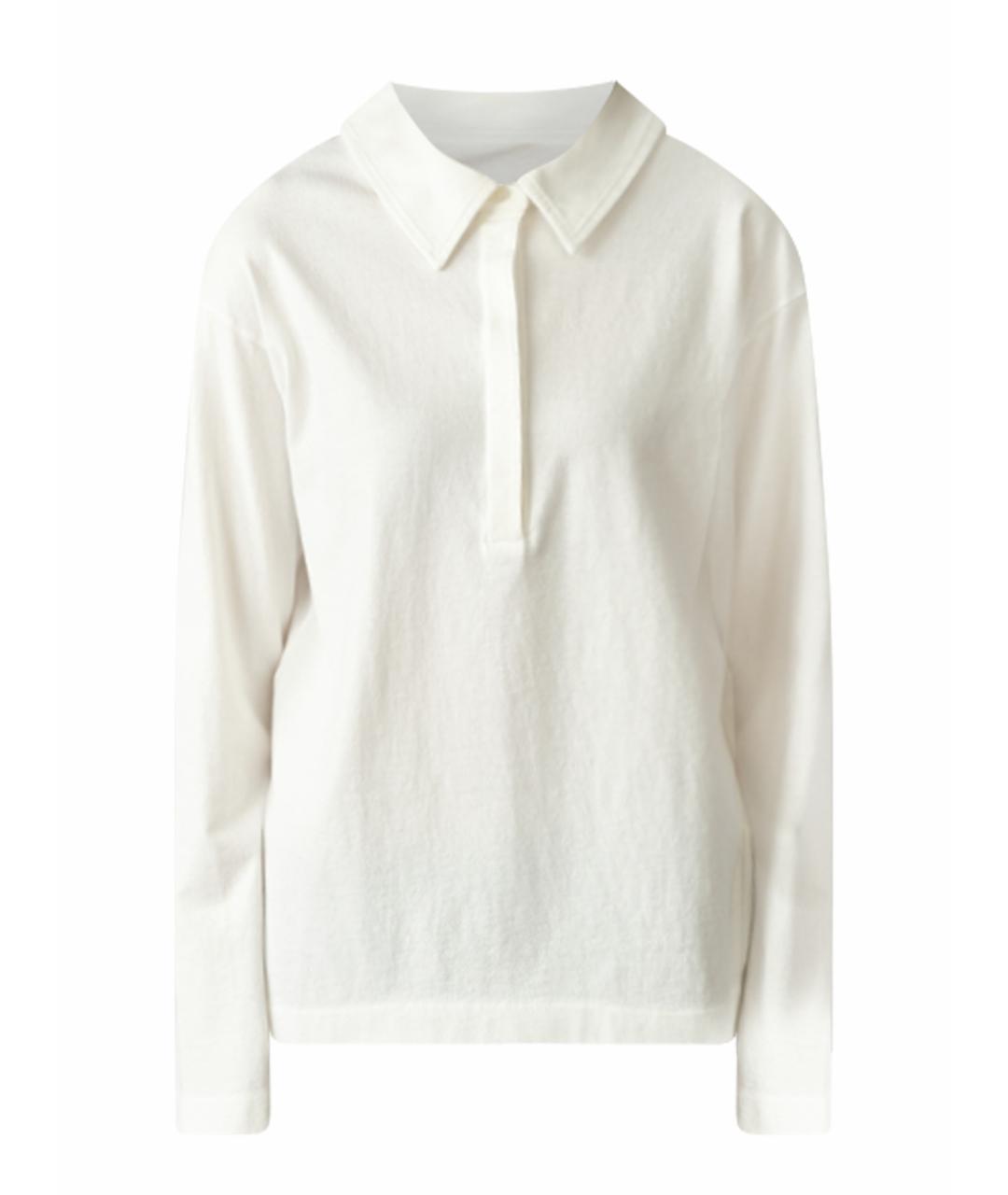 THE ROW Белый хлопковый джемпер / свитер, фото 1