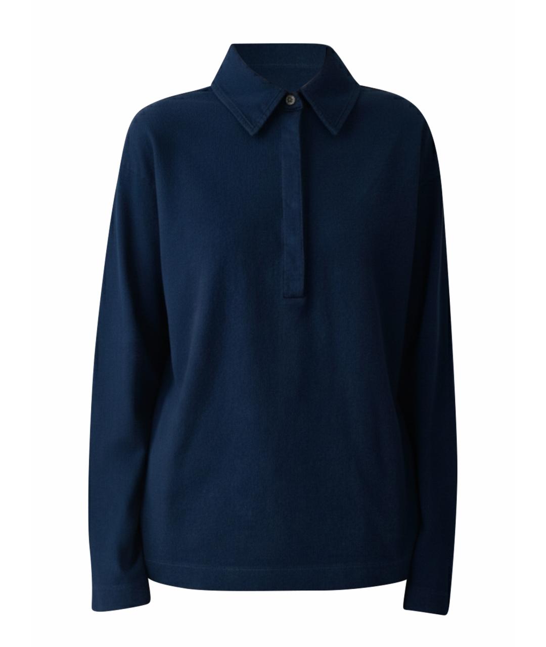 THE ROW Темно-синий хлопковый джемпер / свитер, фото 1