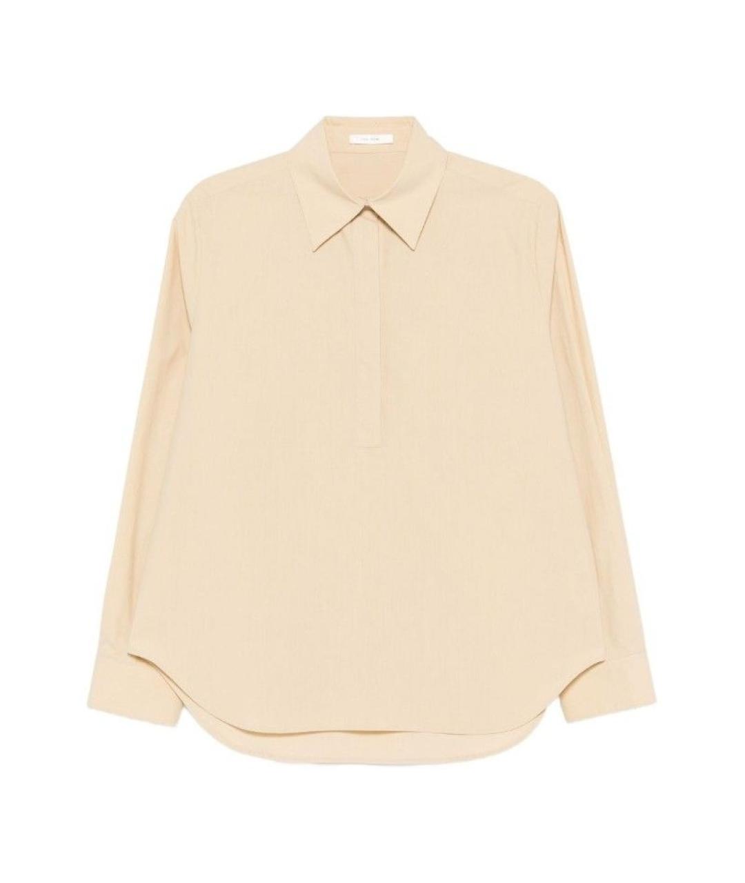 THE ROW Бежевая хлопковая рубашка, фото 1