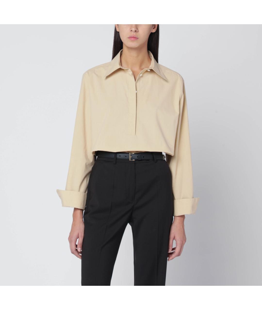 THE ROW Бежевая хлопковая рубашка, фото 2