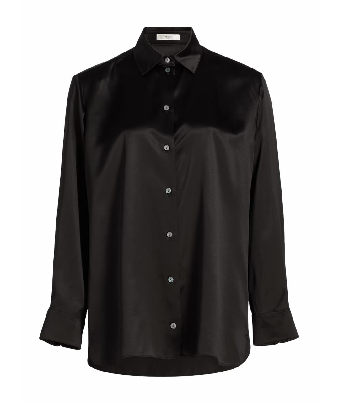 THE ROW Черная шелковая блузы, фото 1