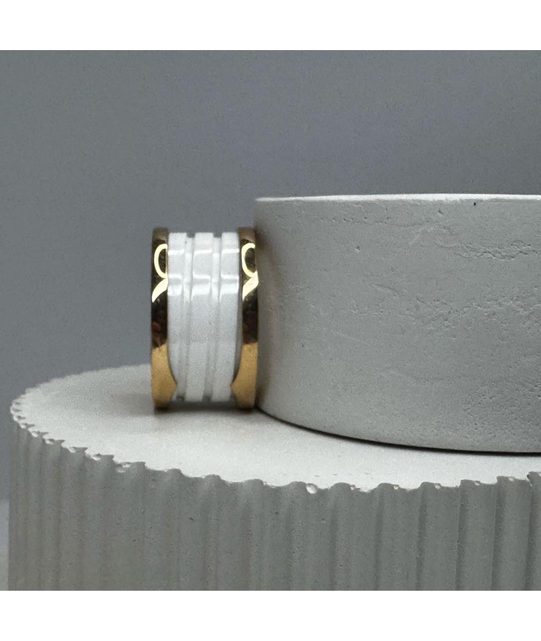 BVLGARI Белое кольцо из розового золота, фото 4