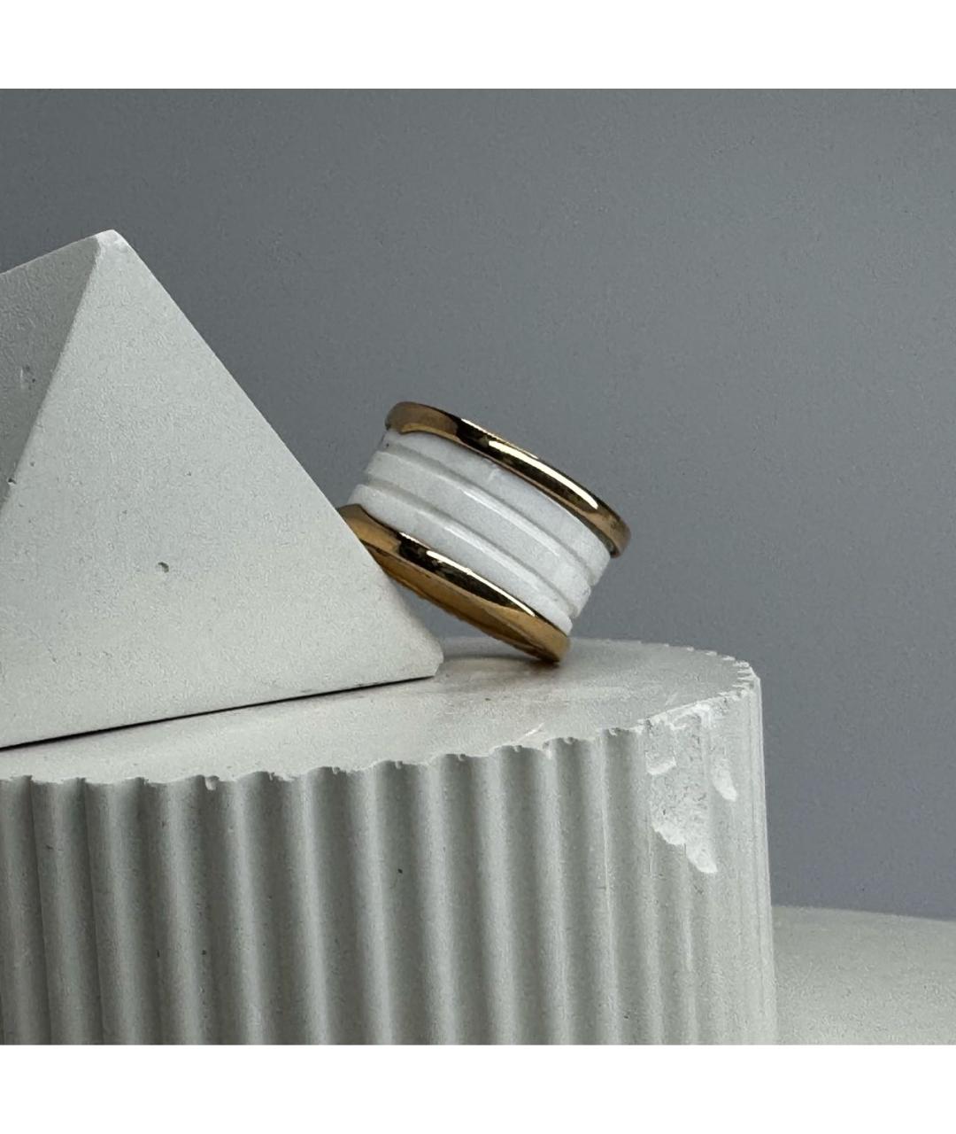 BVLGARI Белое кольцо из розового золота, фото 2