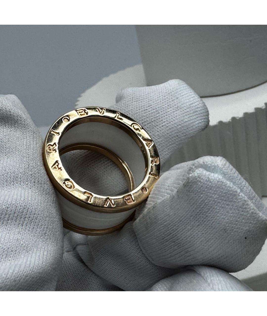 BVLGARI Белое кольцо из розового золота, фото 3