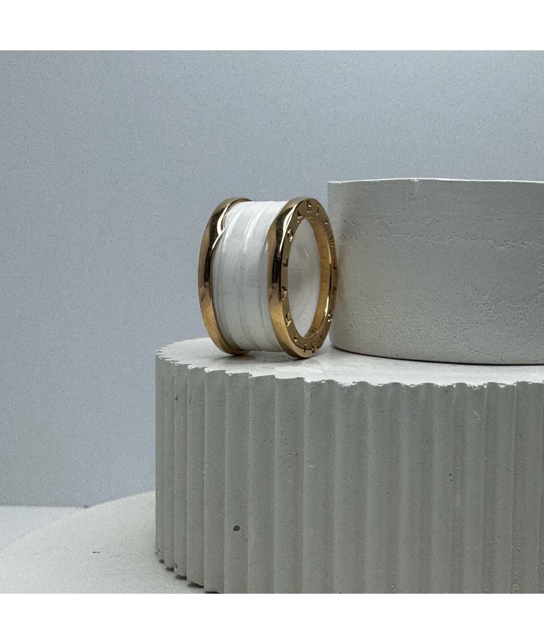 BVLGARI Белое кольцо из розового золота, фото 6