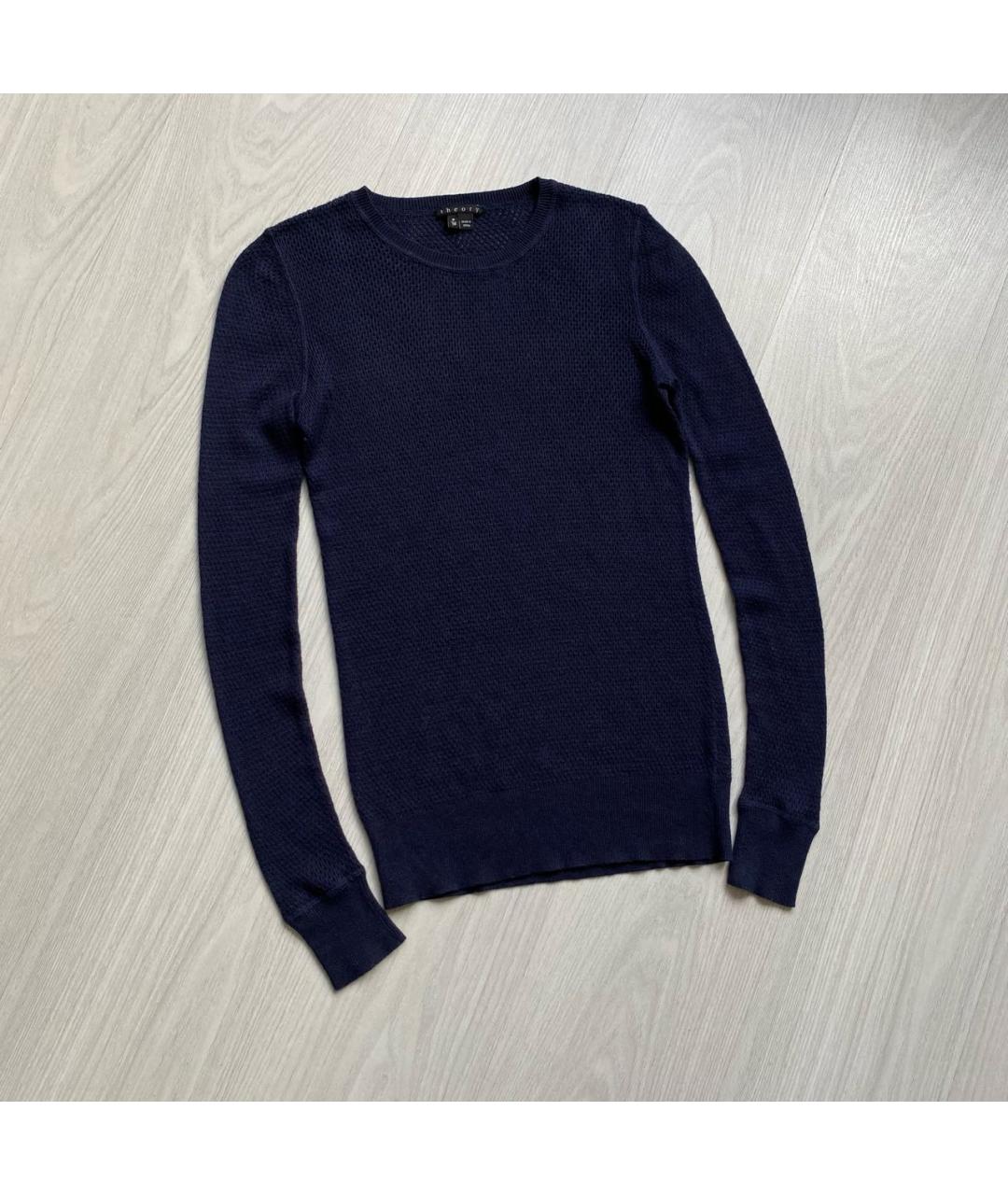 THEORY Темно-синий джемпер / свитер, фото 4