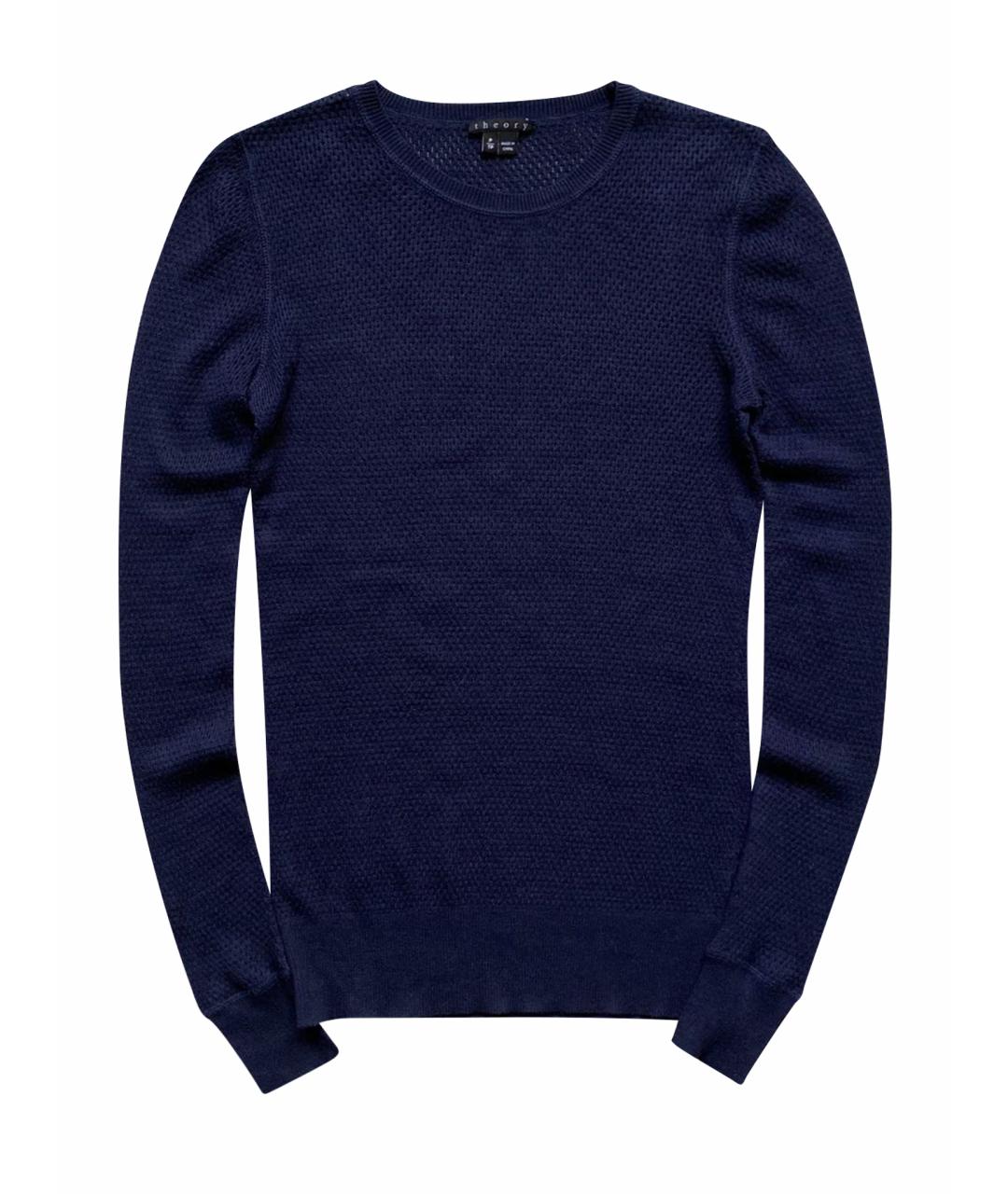 THEORY Темно-синий джемпер / свитер, фото 1