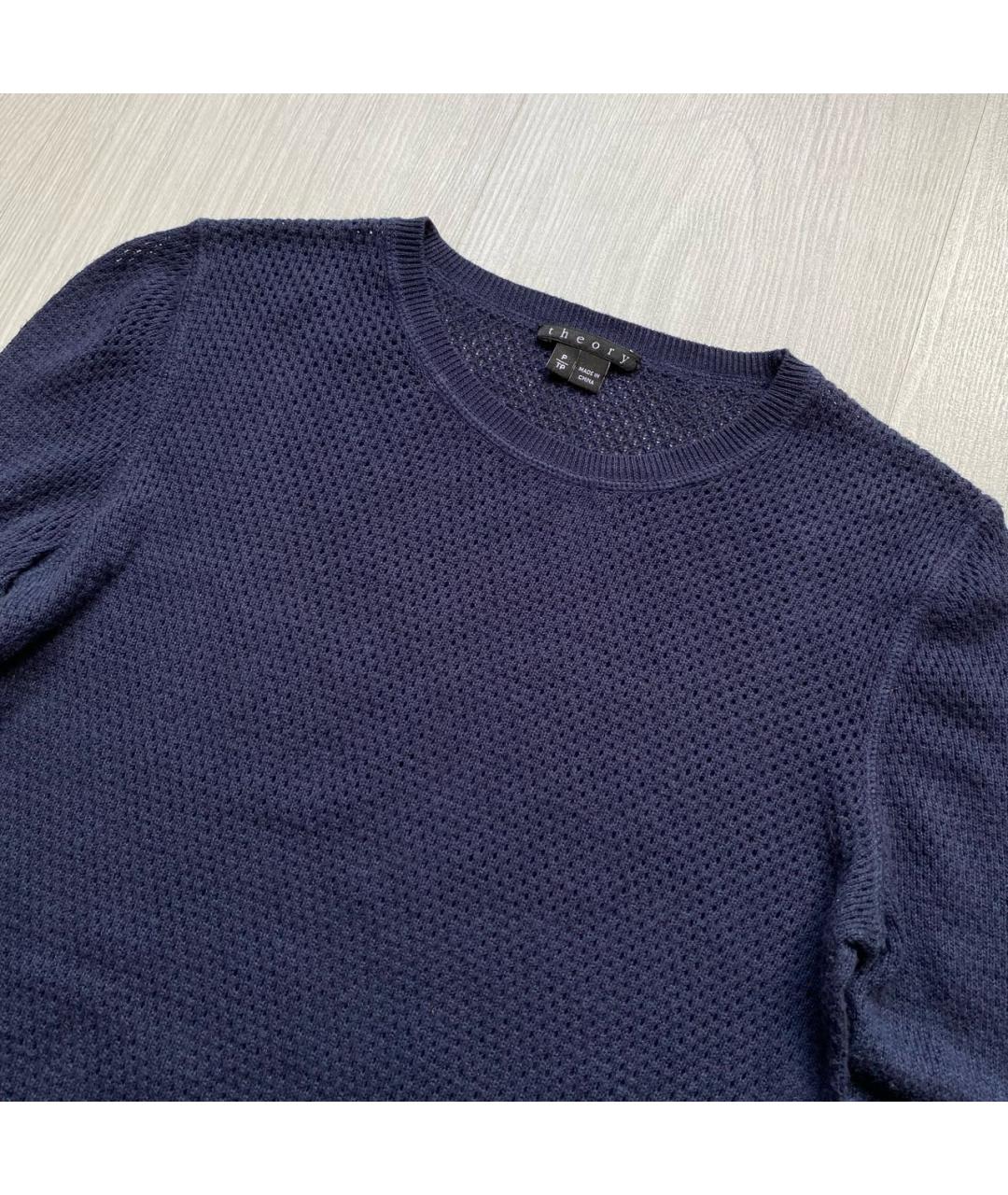 THEORY Темно-синий джемпер / свитер, фото 2