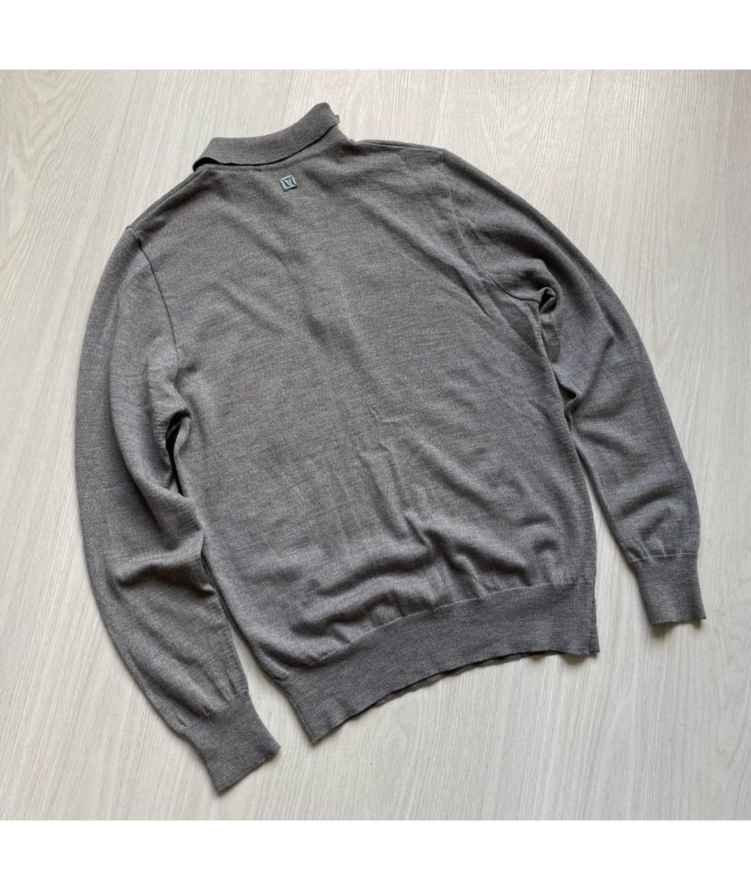 VERSACE COLLECTION Серый шерстяной джемпер / свитер, фото 5