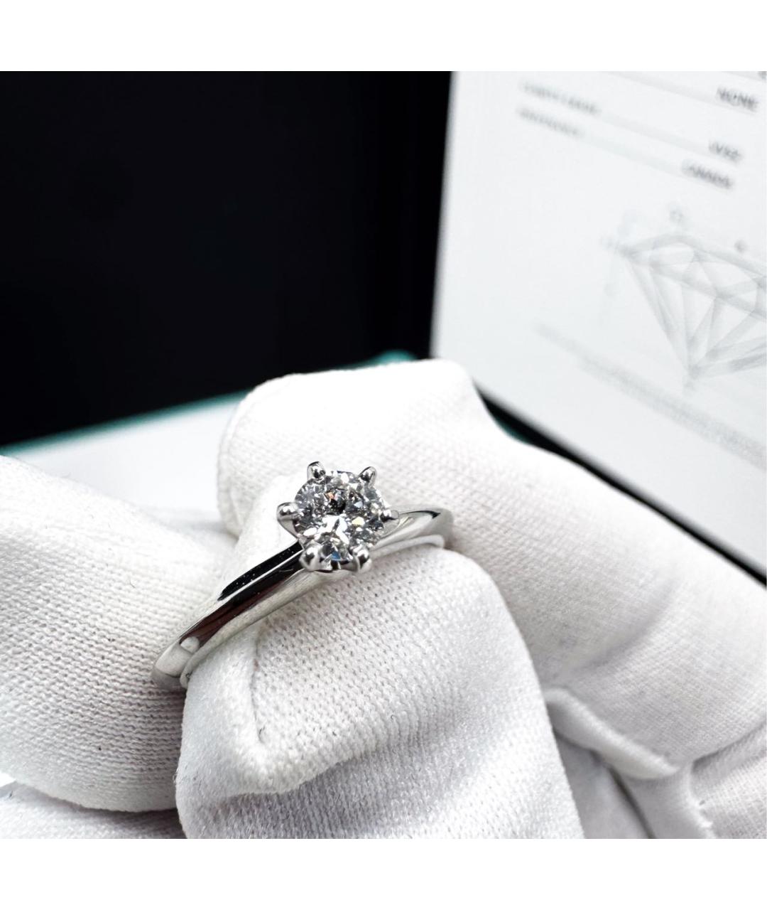 TIFFANY&CO Серебряное платиновое кольцо, фото 6