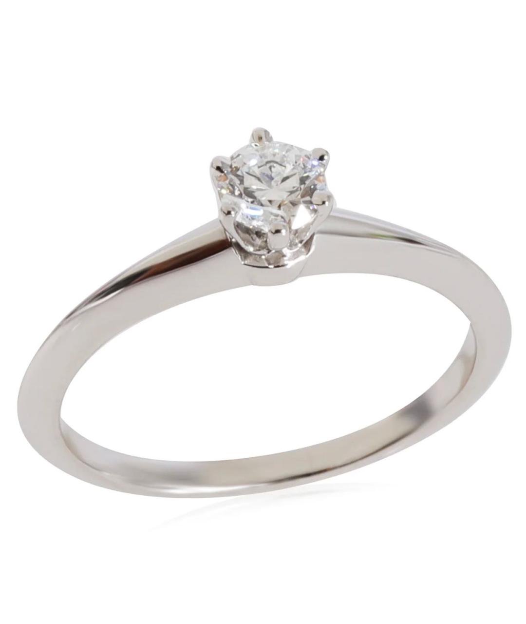 TIFFANY&CO Серебряное платиновое кольцо, фото 1