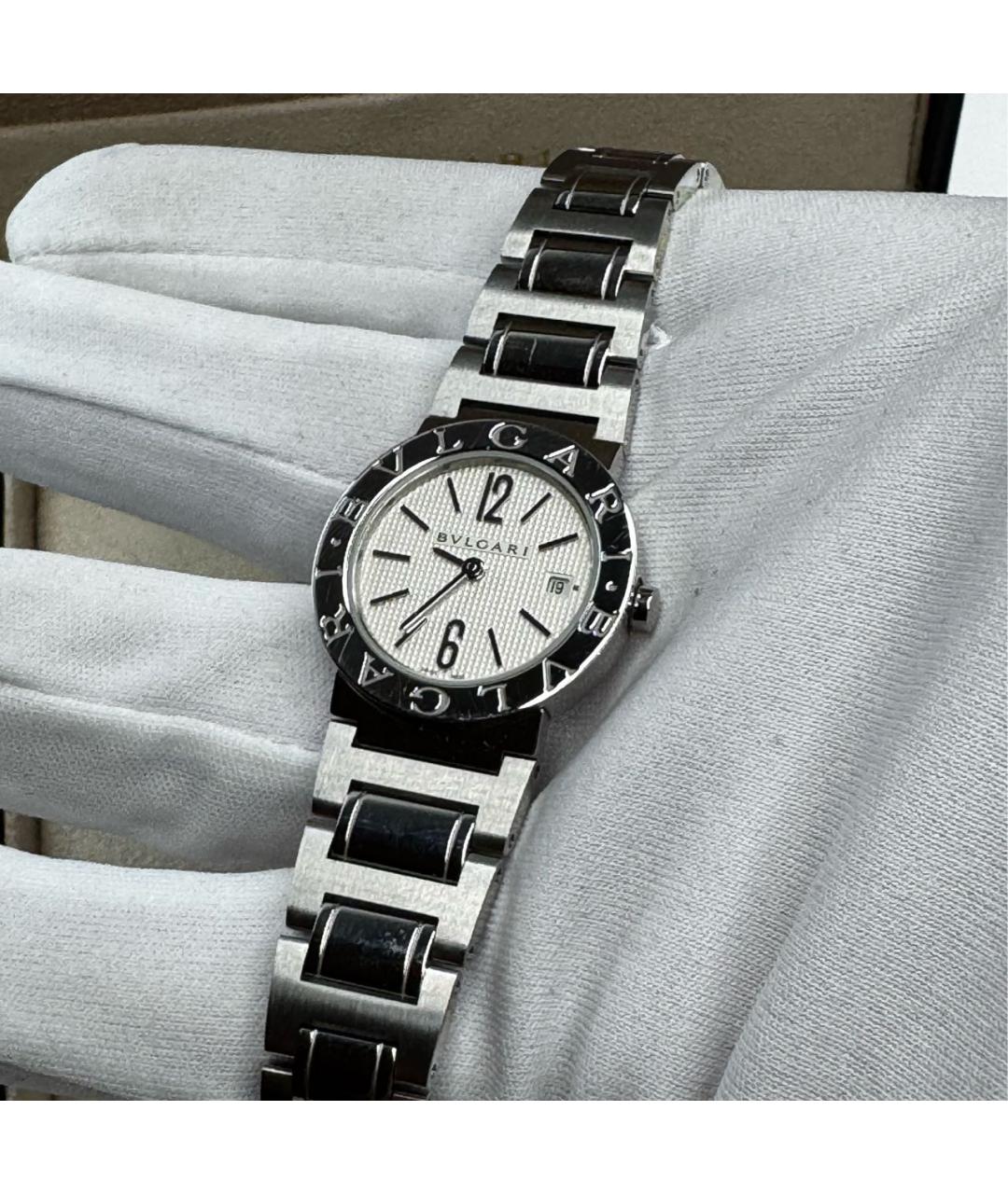 BVLGARI Серебряные металлические часы, фото 2