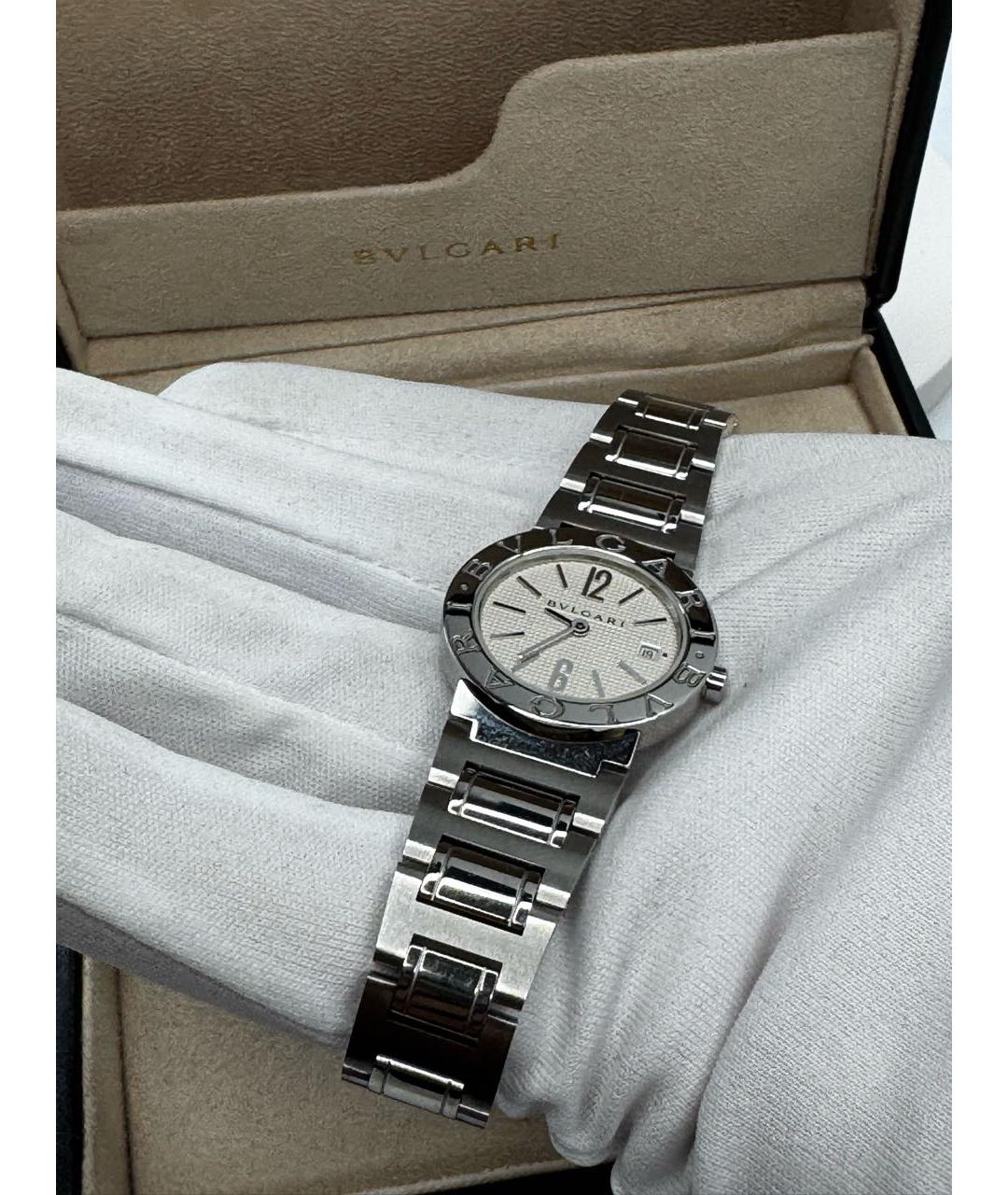 BVLGARI Серебряные металлические часы, фото 3